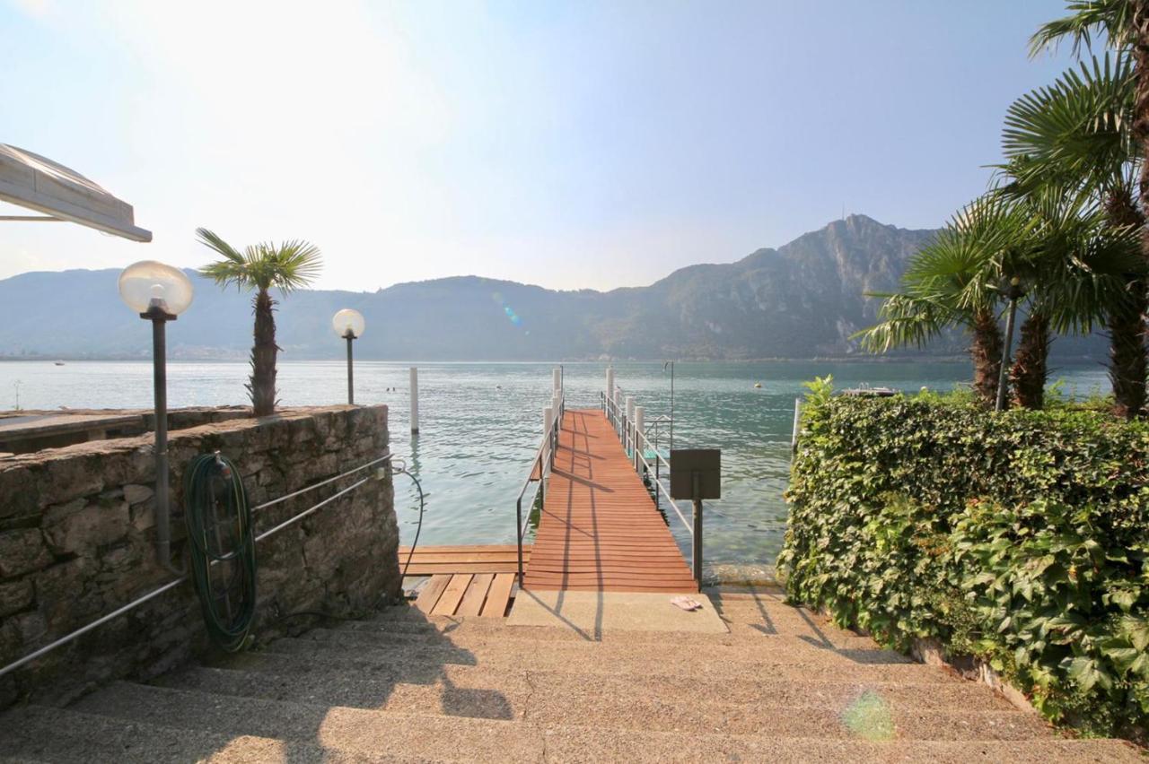 Luganersee, Pool, Strand, Parkplatz, Suite 204 Bissone Εξωτερικό φωτογραφία